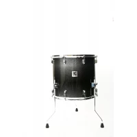 Timbal Tom De Piso 18x16 Con Aro 2.0mm Negro KKFTOM18X16B 